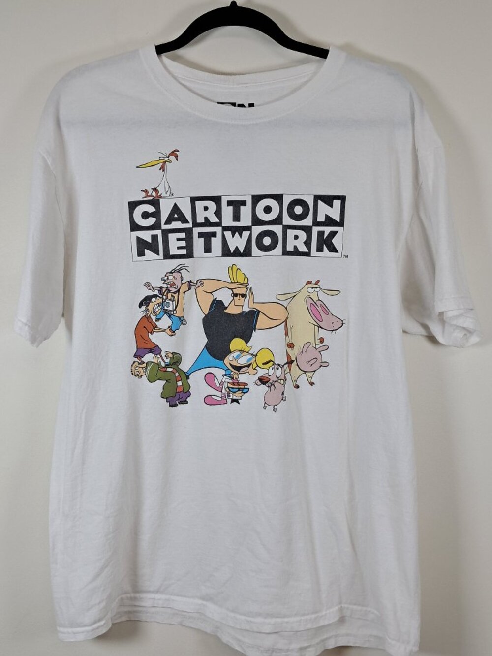 Retro Cartoon Network Characters Graphic Tee White L